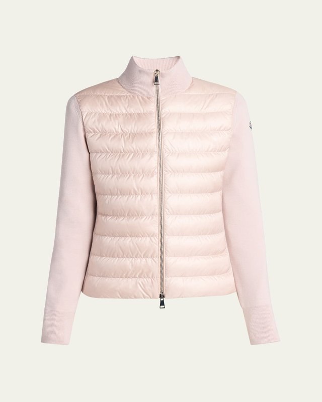 Padded Wool Cardigan